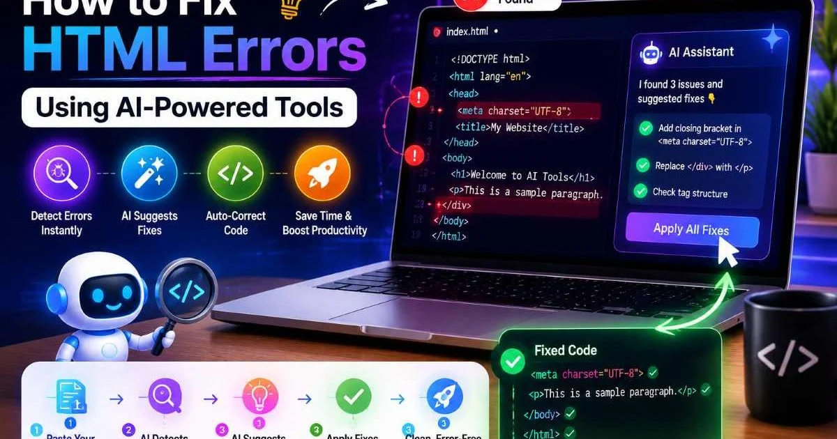 How to Fix HTML Errors Using AI-Powered Tools